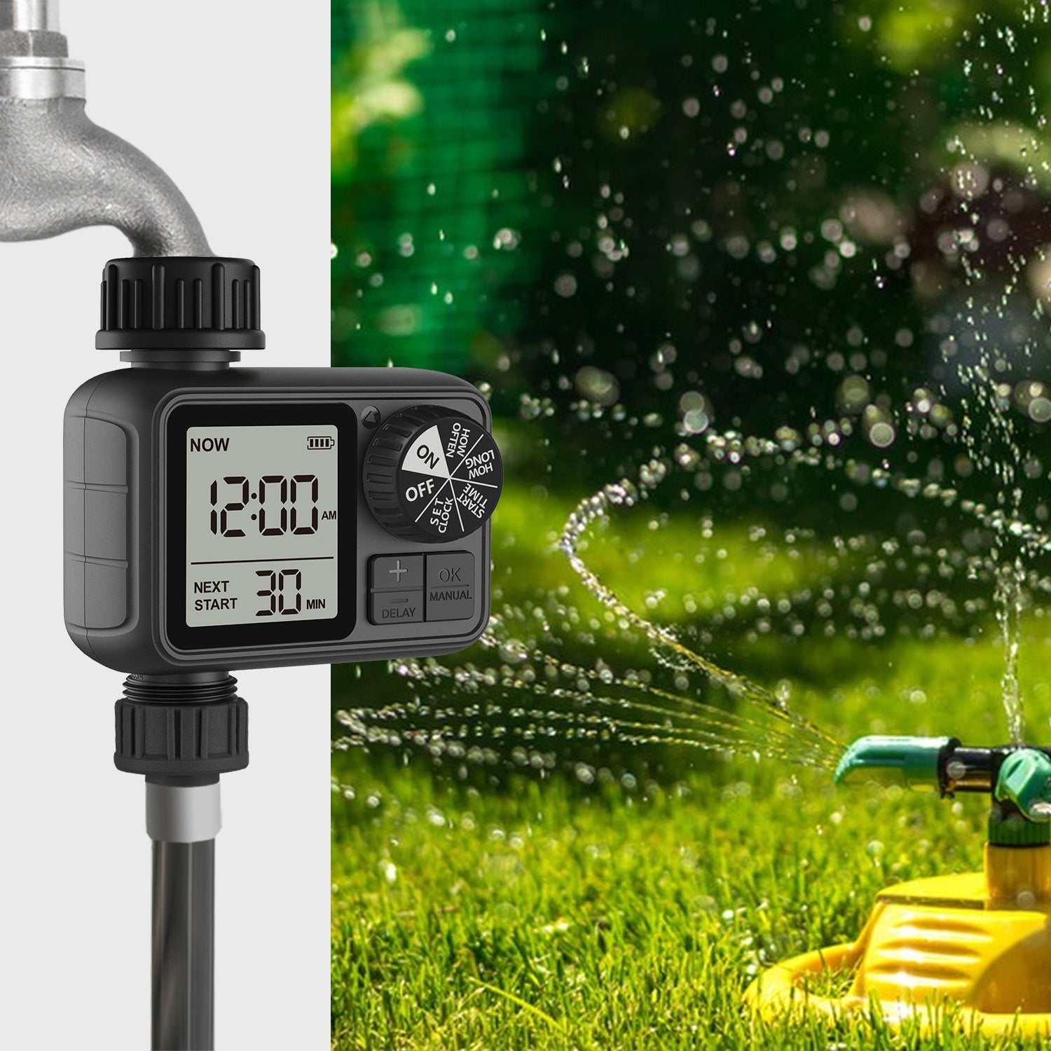 KFX-1923645 Automatic Dual Output Timing Irrigator for Efficient Watering System
