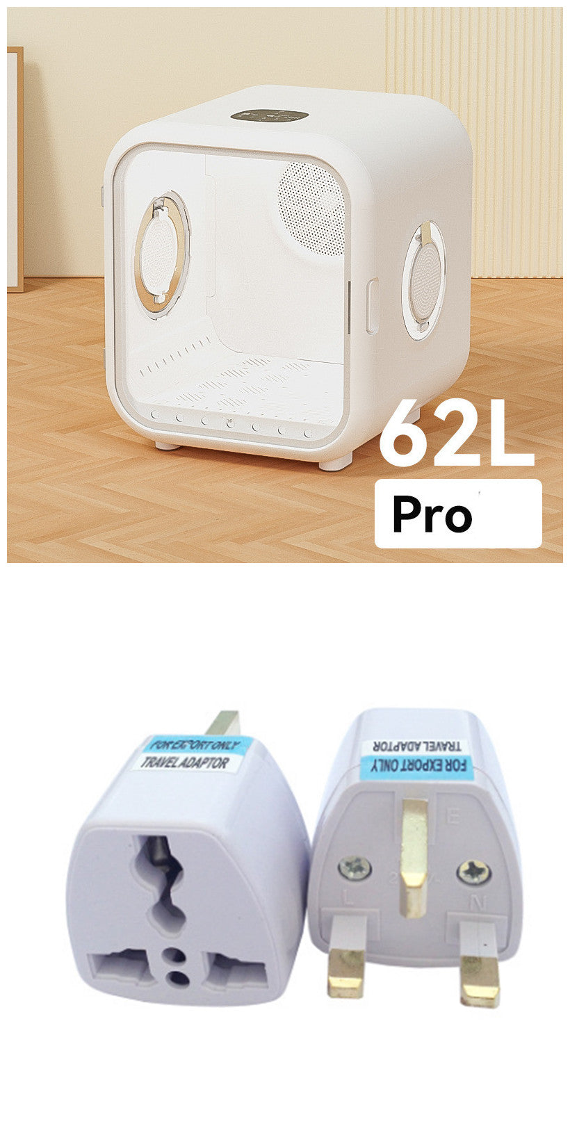 KFX-1925053 Fully Automatic Pet Intelligent Drying Box - Standard 50L & PRO 62L, Spiral Heating Wire, 220V Power