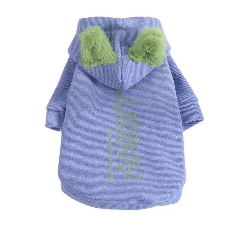 KFX-1928381 Schnauzer Bichon Teddy Autumn Winter Sweaters in Blue and Green for Small to Medium Dogs