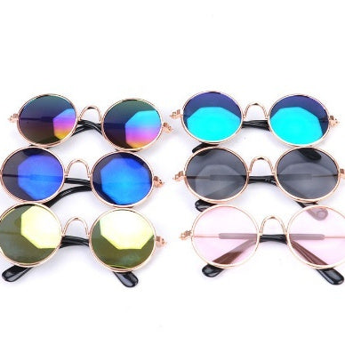 KFX-1930173 Pet Cat Sunglasses with Spring Legs for Comfortable Wear - Fun Accessory for Cats and Small Dogs