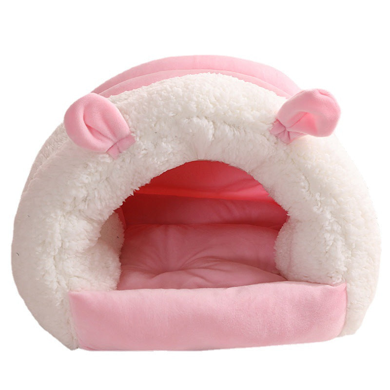 KFX-1932605 Cozy All-Season Closed Cat Nest - Washable Winter Mat for Kittens