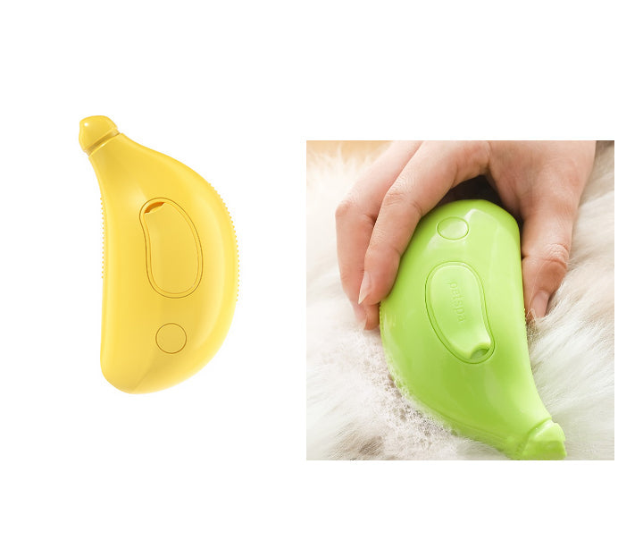 KFX-1934141 3-in-1 Rechargeable Pet Steam Brush for Cat and Dog Grooming, Cleaning, and Massage