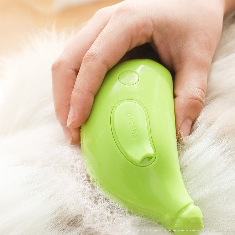 KFX-1934141 3-in-1 Rechargeable Pet Steam Brush for Cat and Dog Grooming, Cleaning, and Massage
