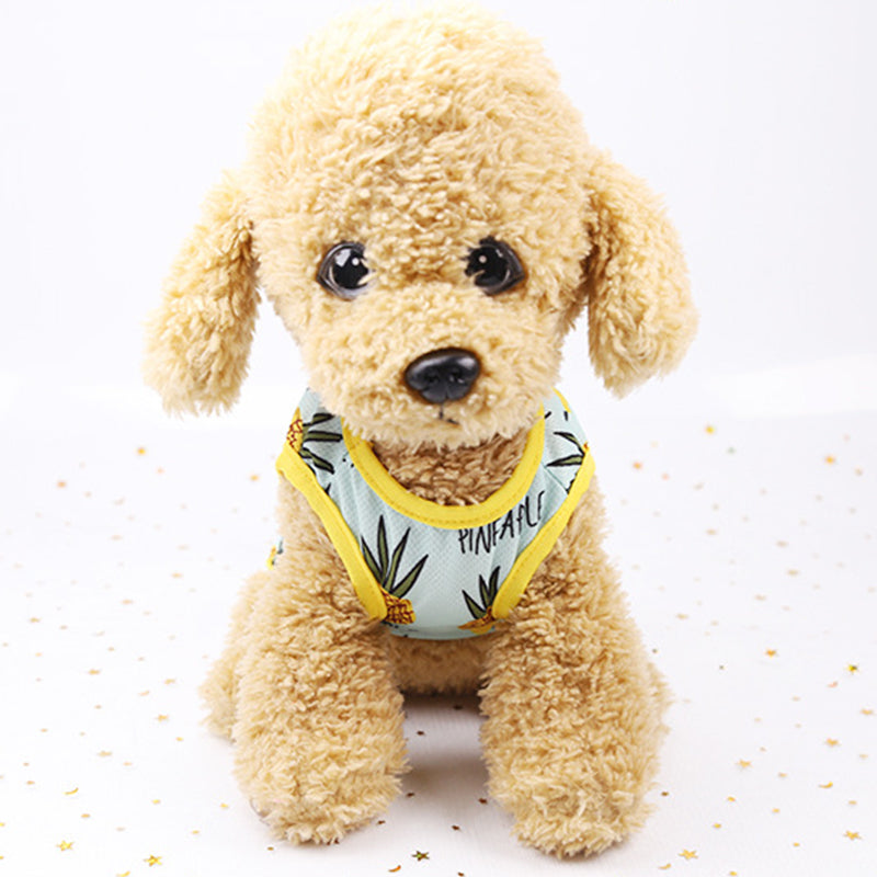 KFX-1936701 Fruit Pattern Mesh Skirt Vest for Pets - Available in Pineapple, Banana, Strawberry