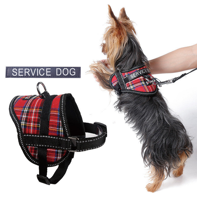 KFX-1937597 Reflective Dog Chest Harness with Leash for Small Breeds