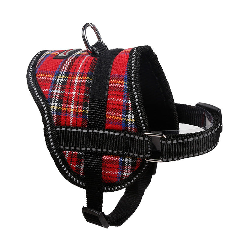 KFX-1937597 Reflective Dog Chest Harness with Leash for Small Breeds
