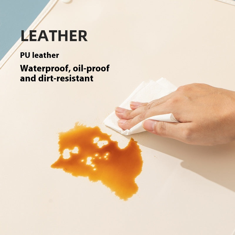 KFX-1944253 Cat Feeding Mat in Leather - Small (49x34cm) & Large (53x38cm) Options