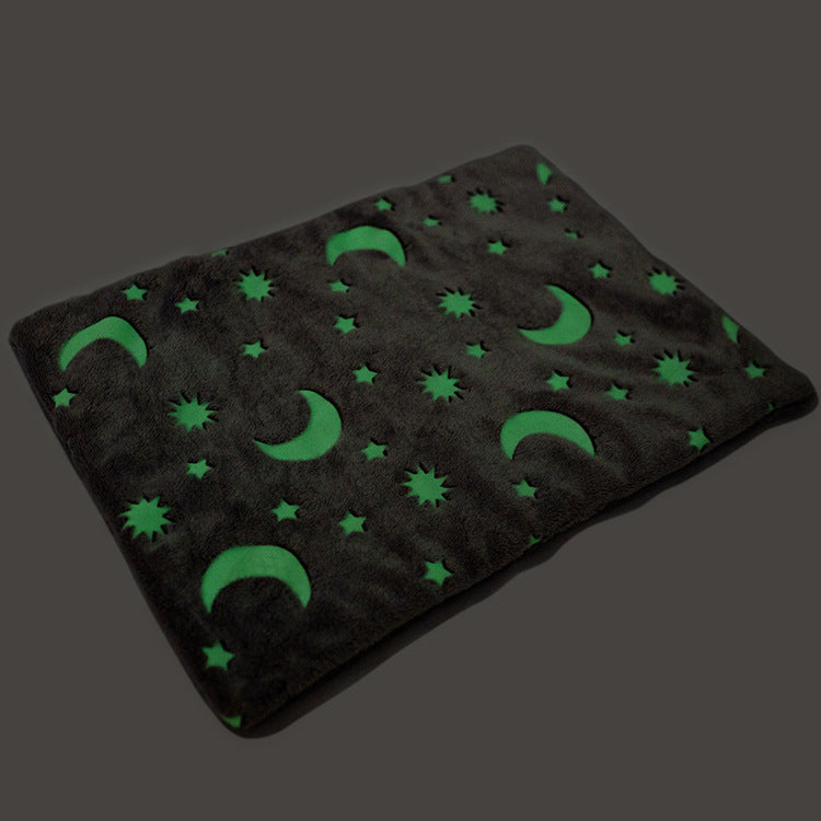 KFX-1945917 Luminous Flannel Pet Cushion Mat in Gray - Sizes S, M, L Available