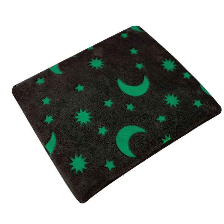 KFX-1945917 Luminous Flannel Pet Cushion Mat in Gray - Sizes S, M, L Available