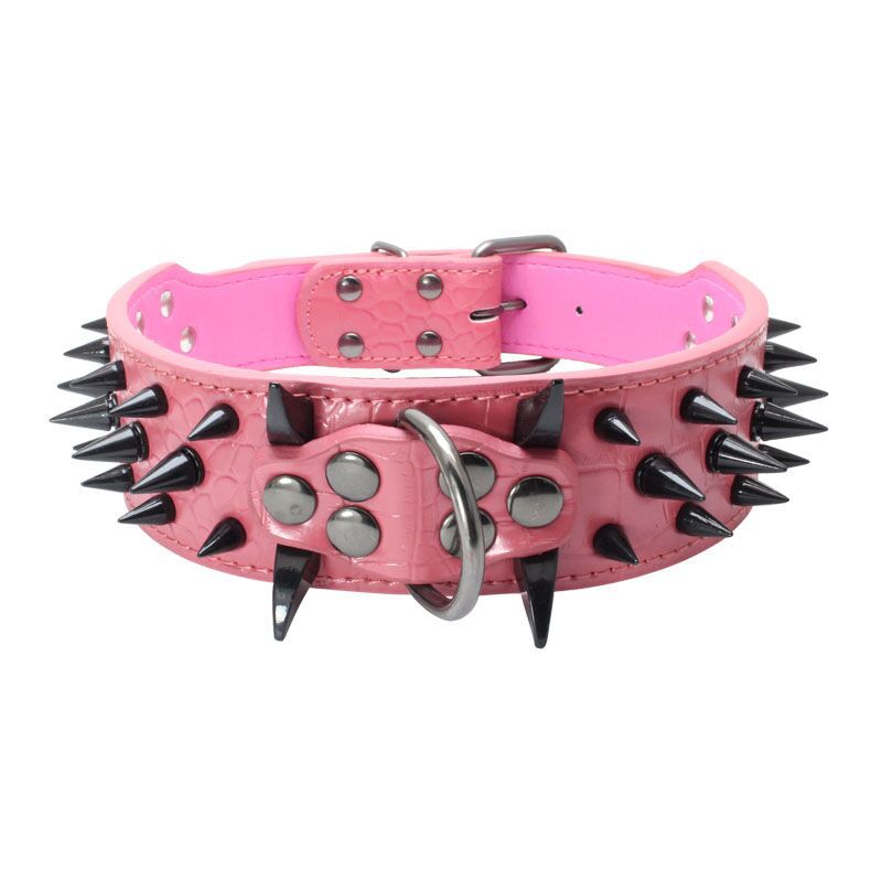 KFX-1946045 Durable Explosion-Proof and Bite-Resistant Pet Collar, Retractable Design, PU Material