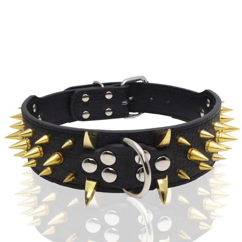 KFX-1946045 Durable Explosion-Proof and Bite-Resistant Pet Collar, Retractable Design, PU Material