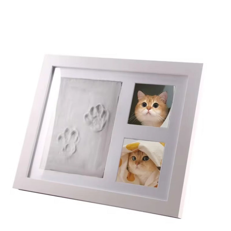 KFX-1947325 Pet Paw and Handprint Photo Frame Set for Cats and Dogs - DIY Commemorative Keepsake Kit