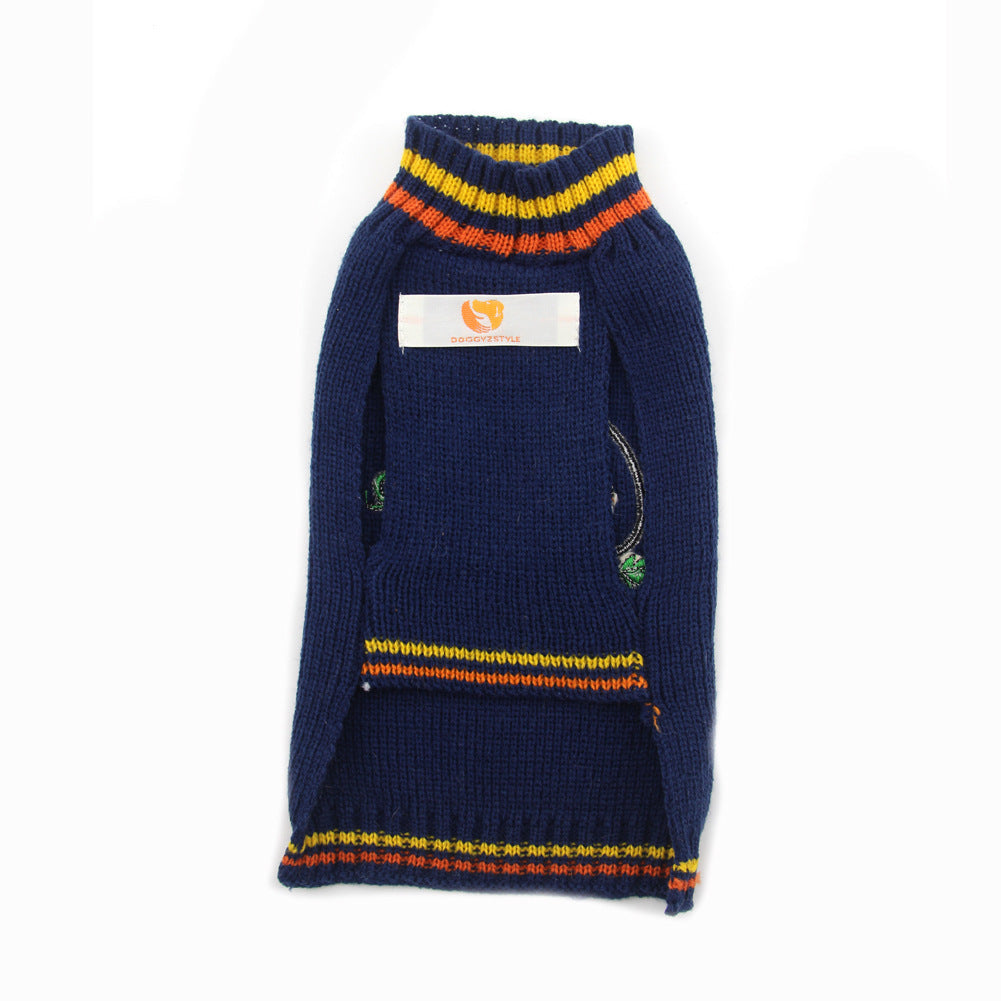 KFX-1947837 Cozy Pumpkin Sweater for Dogs - Halloween Pet Clothing in Various Sizes and Designs