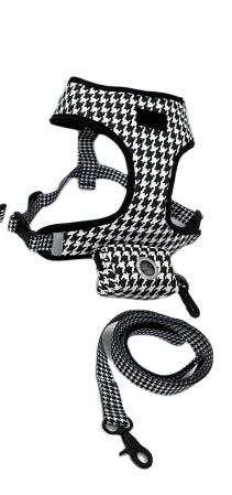 KFX-1951293 Pet Chest and Back Suit with Traction Strap - Available in Multiple Patterns and Colors