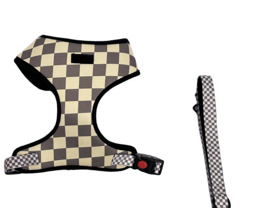 KFX-1951293 Pet Chest and Back Suit with Traction Strap - Available in Multiple Patterns and Colors