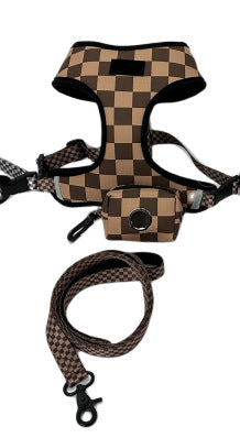 KFX-1951293 Pet Chest and Back Suit with Traction Strap - Available in Multiple Patterns and Colors