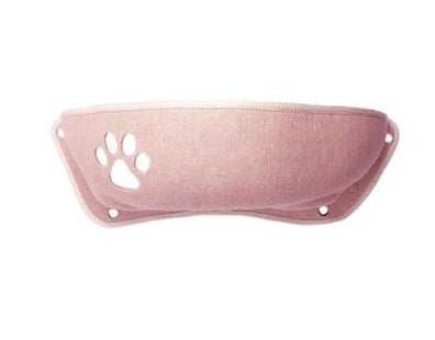 KFX-1955645 Crescent-Shaped Cat Litter Box with Suction Cup and Velvet Pad - Multiple Colors Available