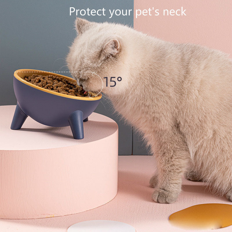 KFX-1955773 Pet Feeding Bowl with Stand for Cats and Dogs, Nordic Design, Food-Grade Material, Large Capacity, Tilted for Comfort