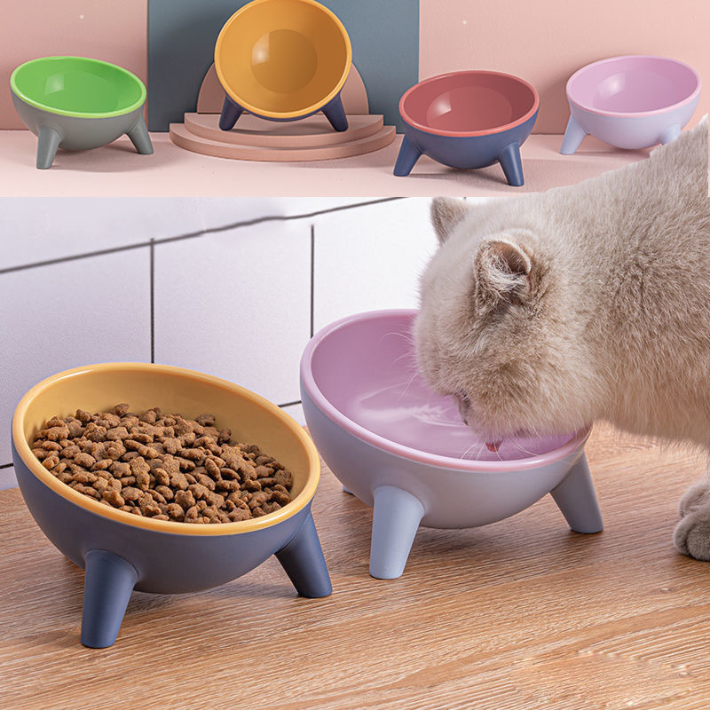 KFX-1955773 Pet Feeding Bowl with Stand for Cats and Dogs, Nordic Design, Food-Grade Material, Large Capacity, Tilted for Comfort