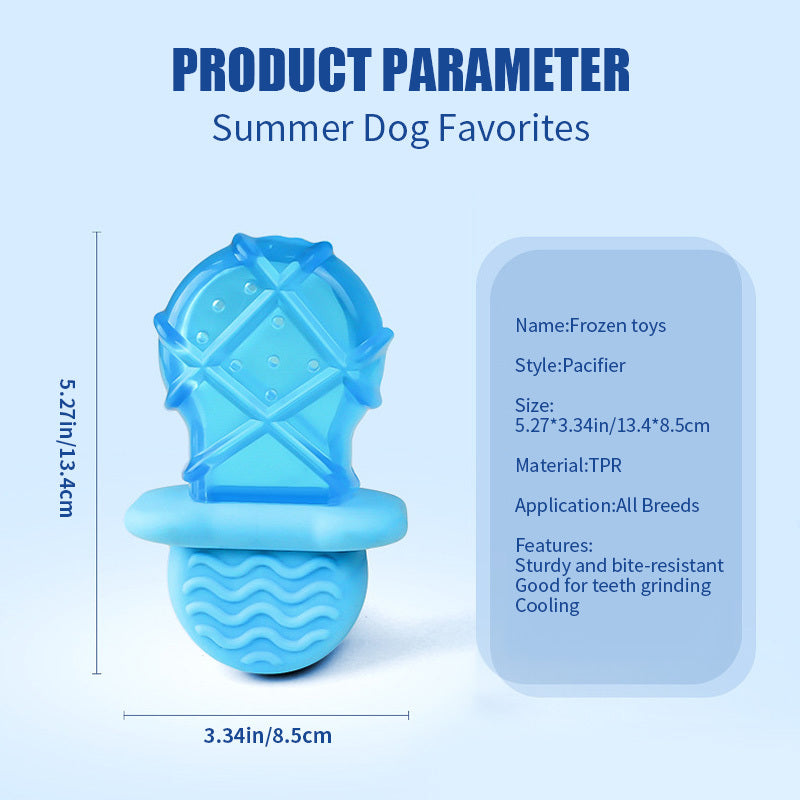 KFX-1957053 Cooling Dog Teething Popsicle Sticks - Ice Water-Filled Toy Set for Summer Relief