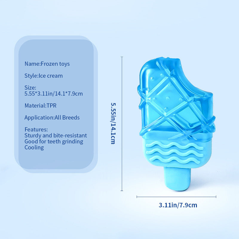 KFX-1957053 Cooling Dog Teething Popsicle Sticks - Ice Water-Filled Toy Set for Summer Relief
