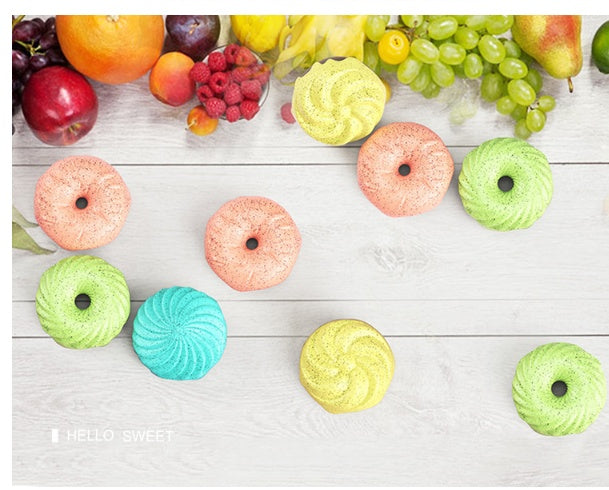 KFX-1957437 Dog Kennel Air Freshener - Odor Eliminating Sweet Doughnut - 4 Pack in Green, Blue, Yellow
