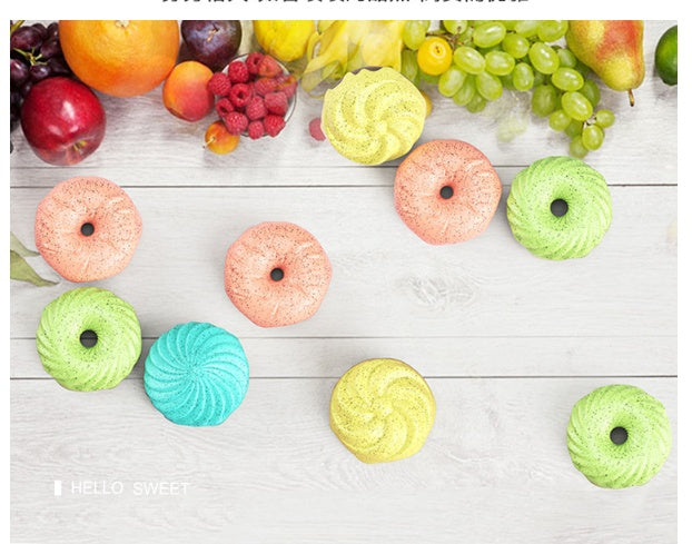 KFX-1957437 Dog Kennel Air Freshener - Odor Eliminating Sweet Doughnut - 4 Pack in Green, Blue, Yellow