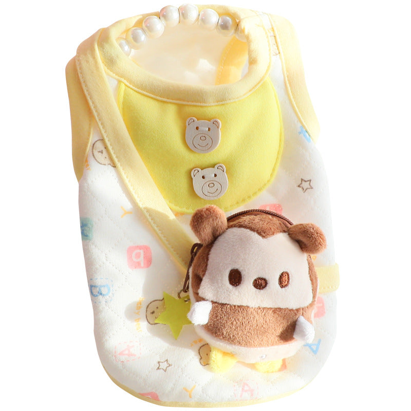 KFX-1959997 Cute Cat Print Cotton Vest Backpack for Autumn and Winter – Multiple Sizes Available