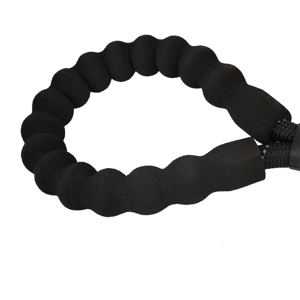 KFX-1965117 Durable Nylon Traction Dog Leash for Three Pets - Wear-Resistant Design, Black/Red Options