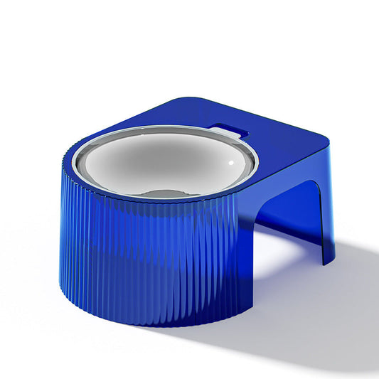KFX-1967293 Geometric Stainless Steel Cat Bowl with Bracket - Multi-Color Options