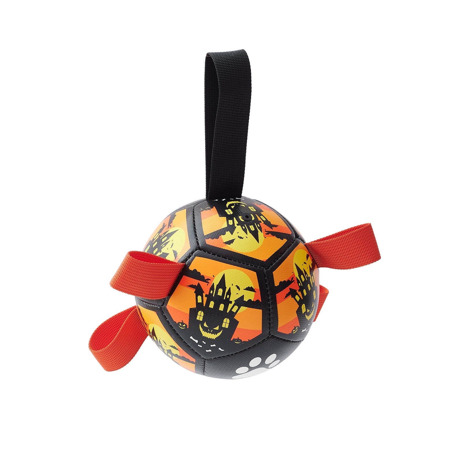KFX-1968573 Interactive Dog Soccer Ball Toy with Straps - Perfect for Tug of War, Water Play, and Holiday Gifts