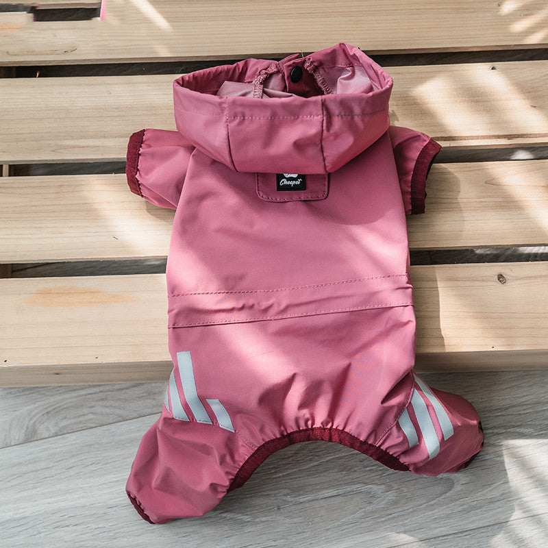 KFX-1968701 Cozy Waterproof Poncho for Dogs - Available in Ginger Yellow, Sea Blue, and Pink