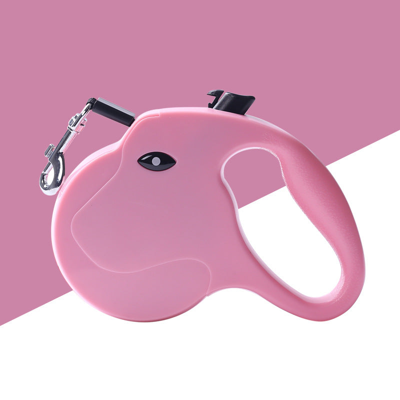 KFX-1970877 Automatic 5M Retractable Pet Traction Rope with High-Strength Polyester Cord and Durable ABS Shell