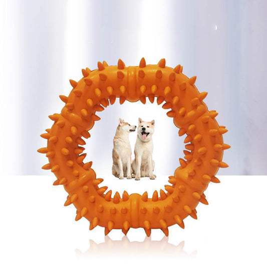 KFX-1971901 Durable Rubber Molar Ring for Small and Medium Dogs, Ideal for Teething and Biting