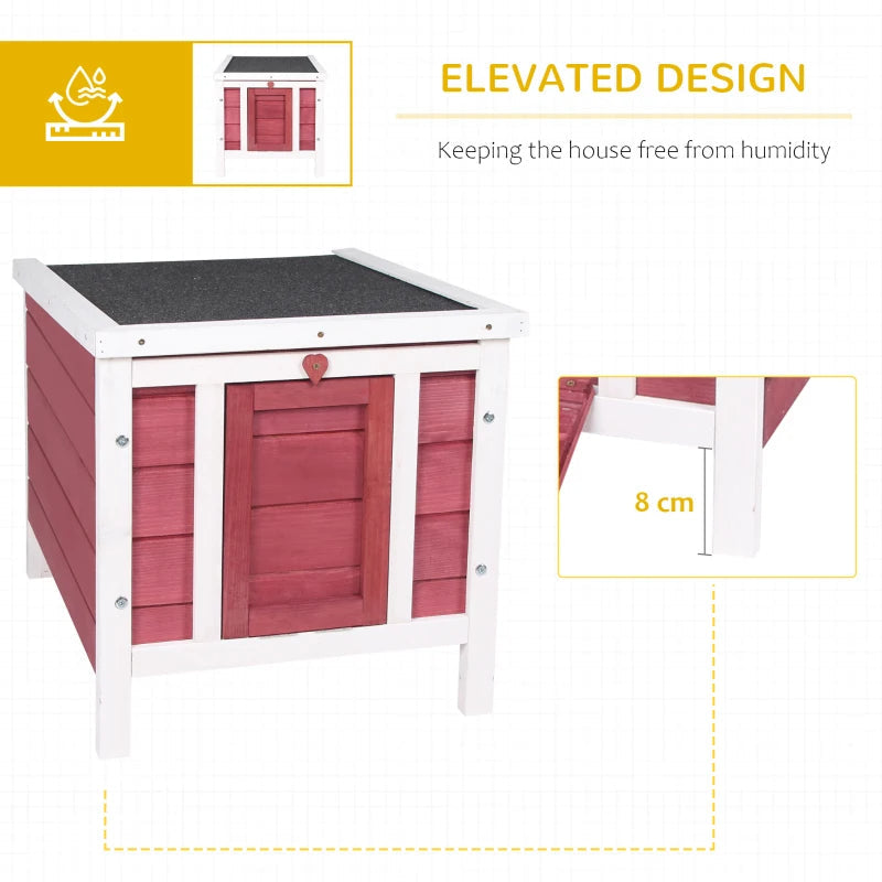 KFX-1972541 Outdoor Animal Shelter with Openable Waterproof Roof for Small Pets