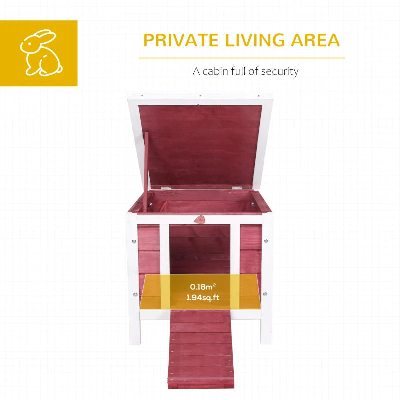 KFX-1972541 Outdoor Animal Shelter with Openable Waterproof Roof for Small Pets