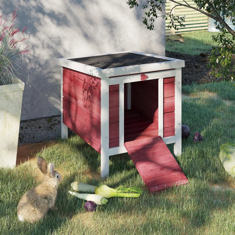 KFX-1972541 Outdoor Animal Shelter with Openable Waterproof Roof for Small Pets