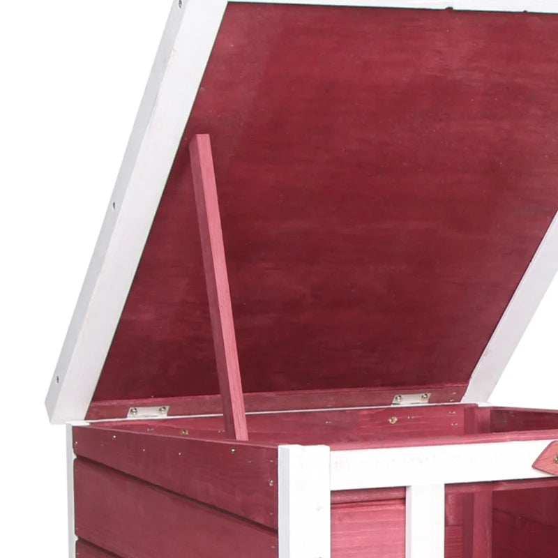 KFX-1972541 Outdoor Animal Shelter with Openable Waterproof Roof for Small Pets
