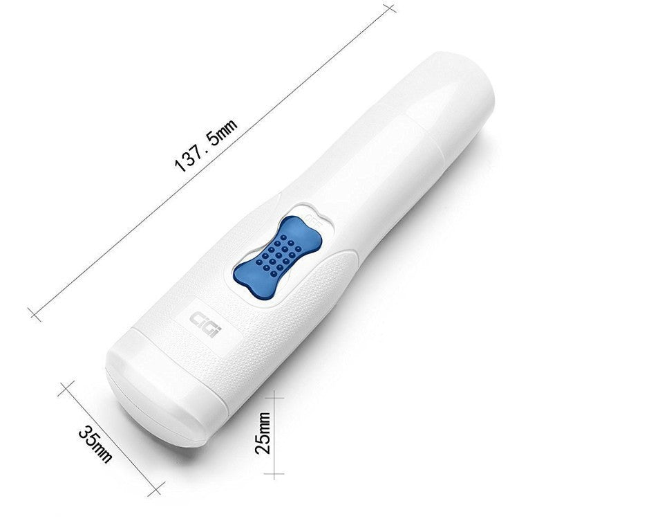 KFX-1972669 Electric Automatic Nail Polisher for Pets - ABS Material, White, Compact Design