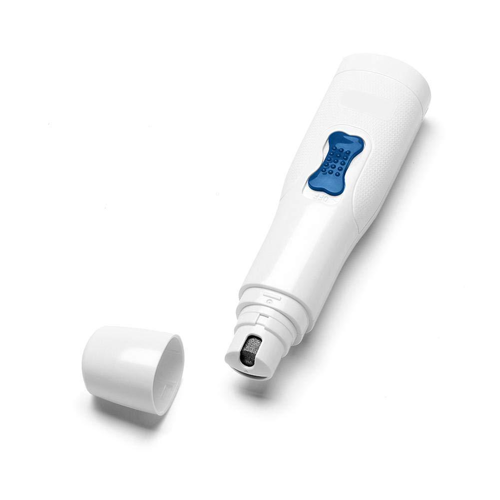 KFX-1972669 Electric Automatic Nail Polisher for Pets - ABS Material, White, Compact Design