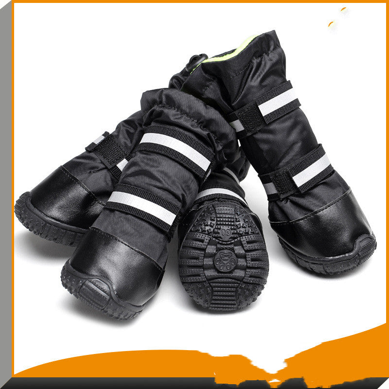 KFX-1973693 Waterproof Pet Rain Boots for Large Dogs, Durable Beef Tendon Fabric, Sizes XS to XXL