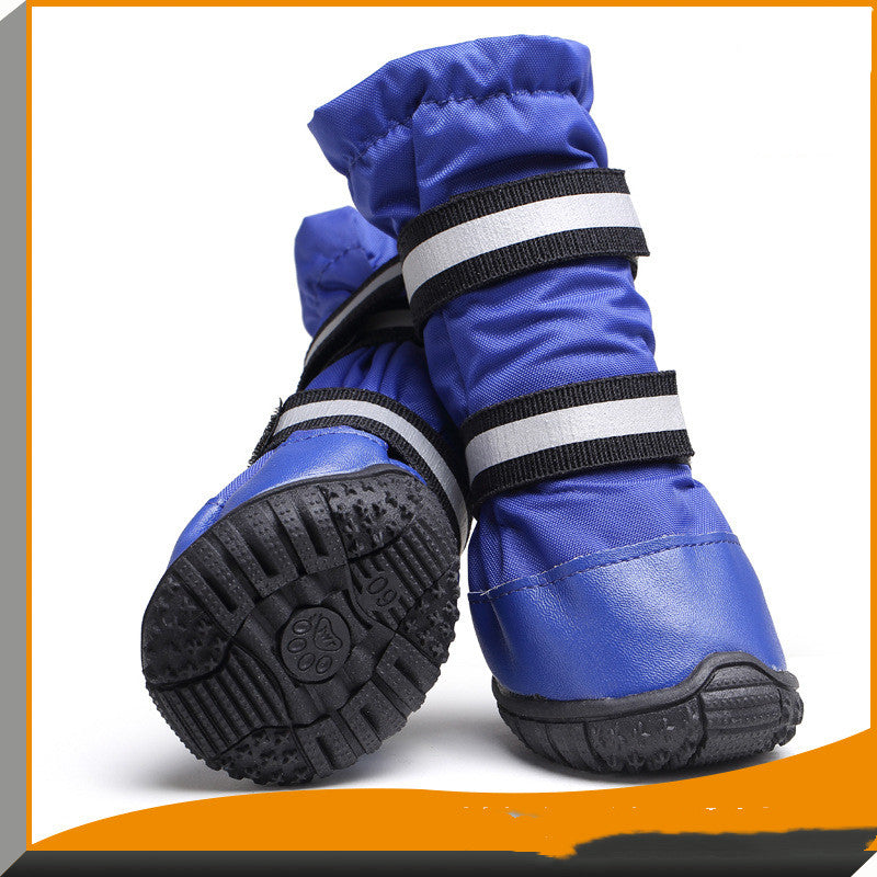 KFX-1973693 Waterproof Pet Rain Boots for Large Dogs, Durable Beef Tendon Fabric, Sizes XS to XXL