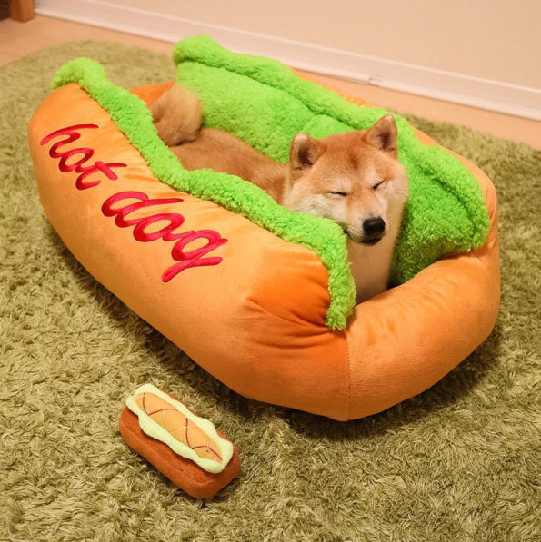 KFX-1974333 Warm Pet Sofa Bed for Dogs and Cats - Cozy Sleeping Bag with Removable Cushion for Small, Medium, and Large Breeds