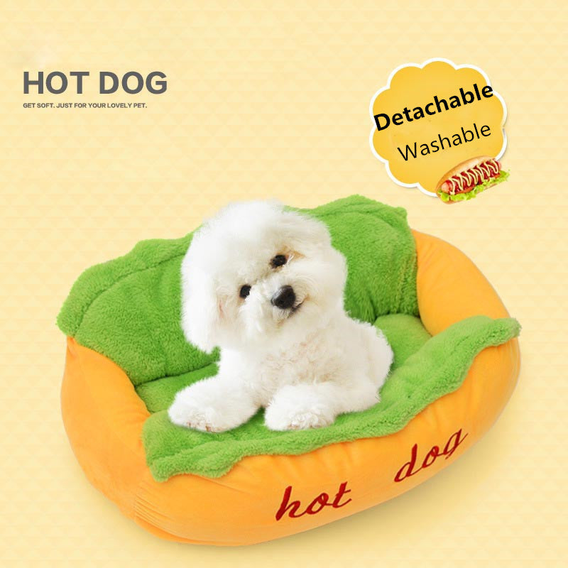 KFX-1974333 Warm Pet Sofa Bed for Dogs and Cats - Cozy Sleeping Bag with Removable Cushion for Small, Medium, and Large Breeds