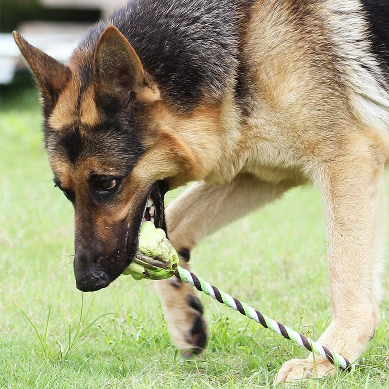 KFX-1975485 Interactive Eco-Friendly Cotton Rope Ball Dog Toy for Small and Medium Breeds