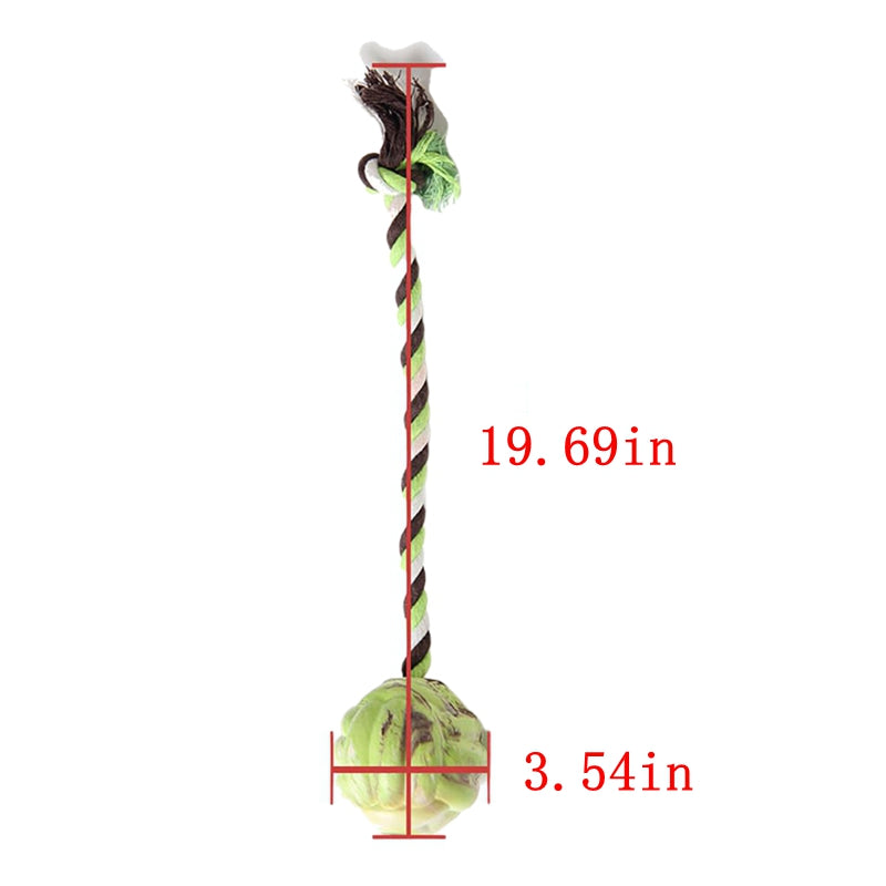 KFX-1975485 Interactive Eco-Friendly Cotton Rope Ball Dog Toy for Small and Medium Breeds