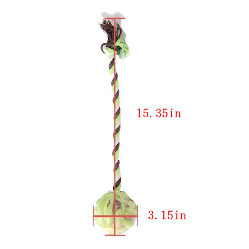 KFX-1975485 Interactive Eco-Friendly Cotton Rope Ball Dog Toy for Small and Medium Breeds