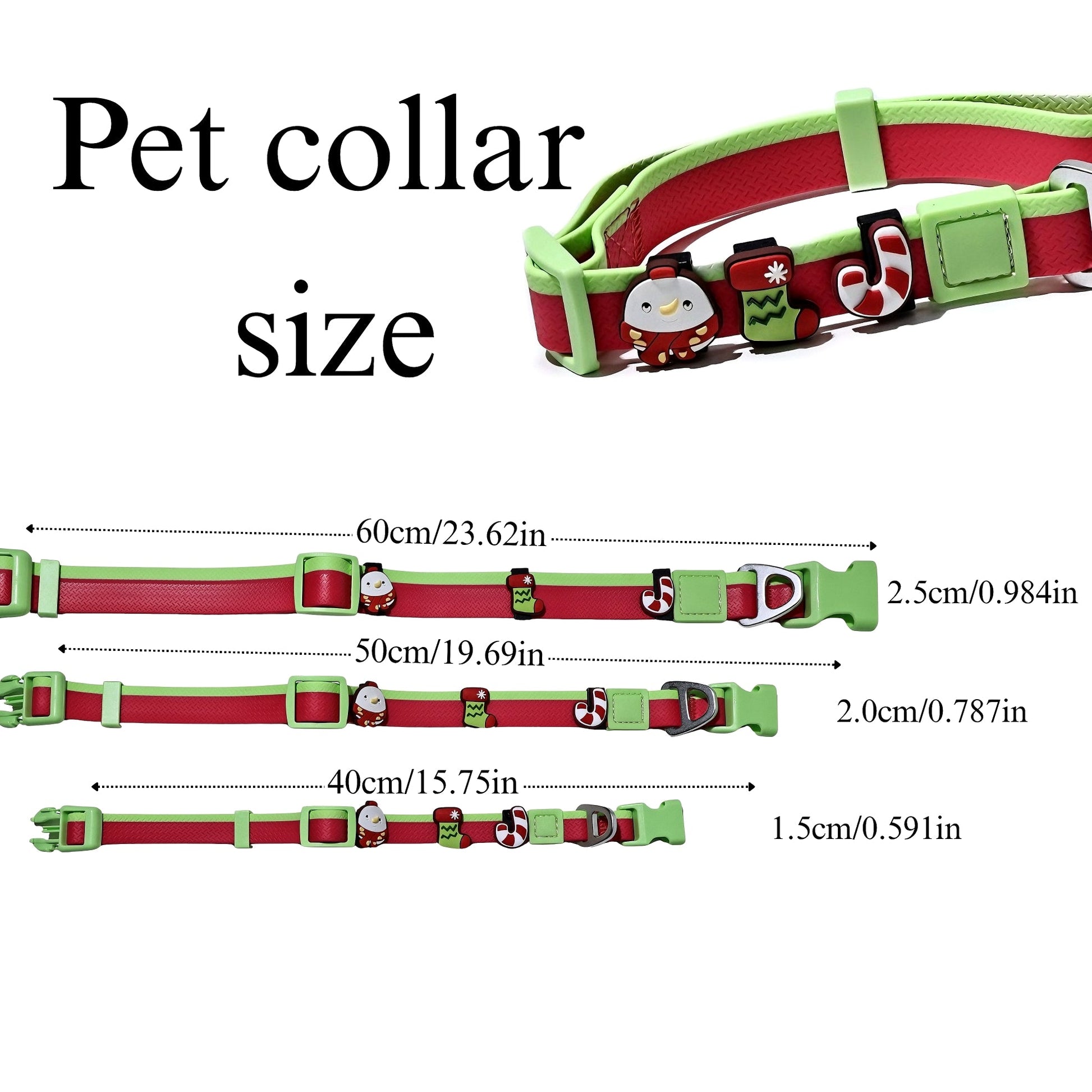 KFX-1976637 Dual-Color Embossed Dog Leash Set with 12 Customizable Accessories