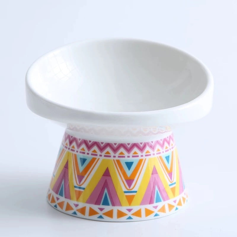 KFX-1977021 Ceramic Anti-Tip Dog Food and Water Bowl - Small and Large Sizes Available