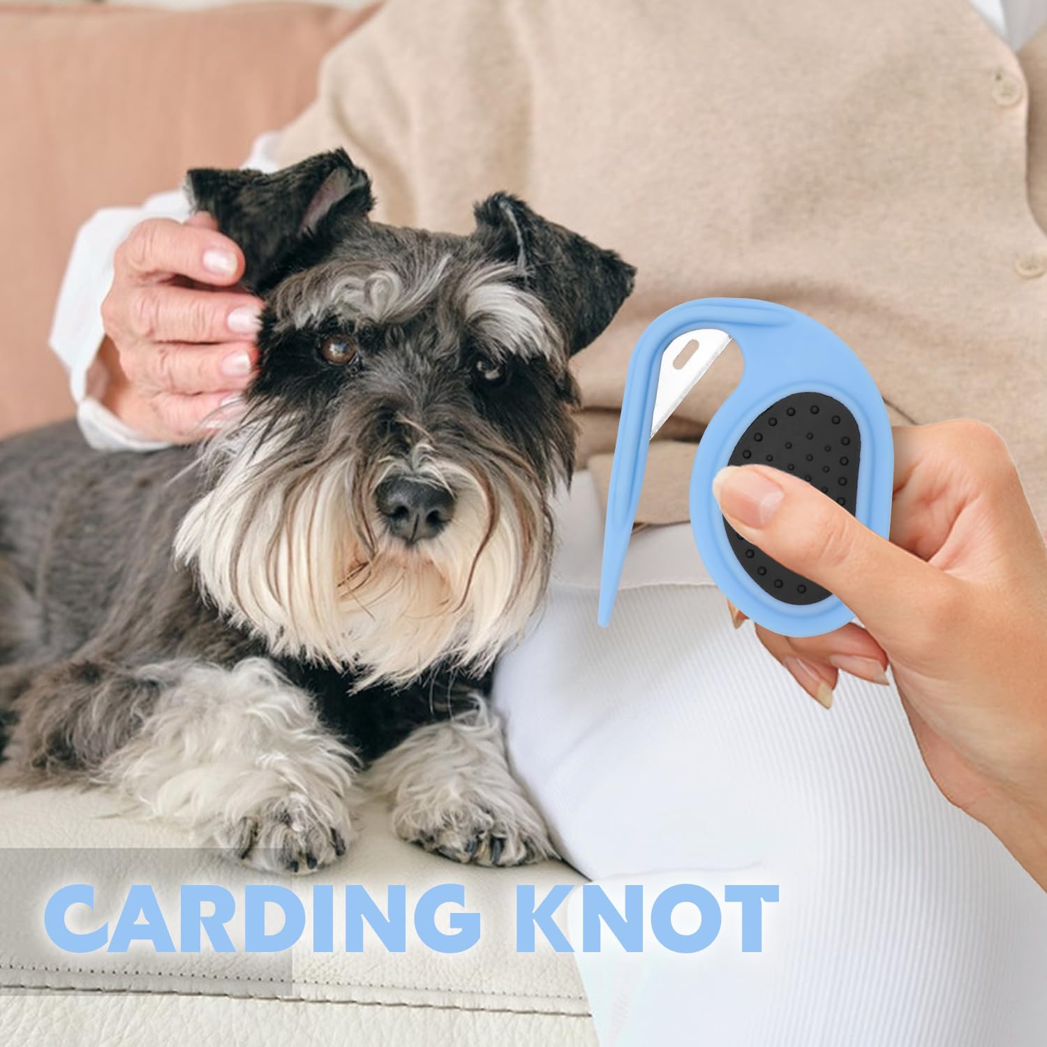 KFX-1980093 Pet Knotting Comb for Effortlessly Removing Tangled and Loose Fur for Dogs and Cats